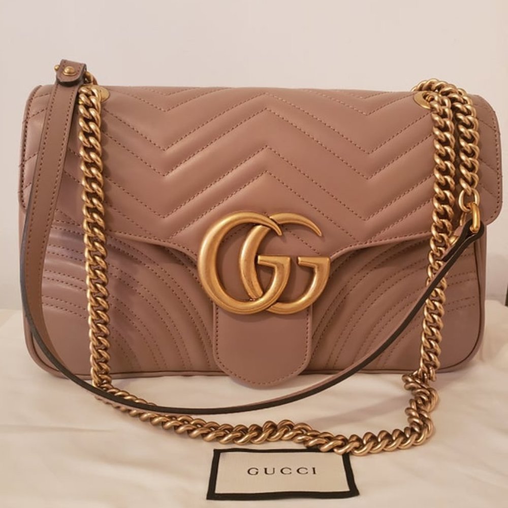 GUCCI Marmont Medium Dusty Rose